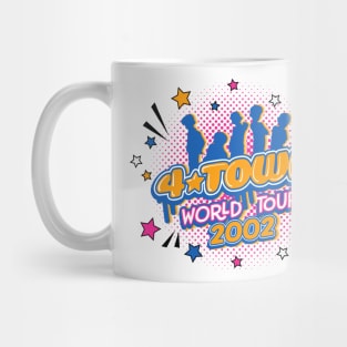 4*town World Tour 2002 - front and back design - Turning Red fan art by Kelly Design Company Mug